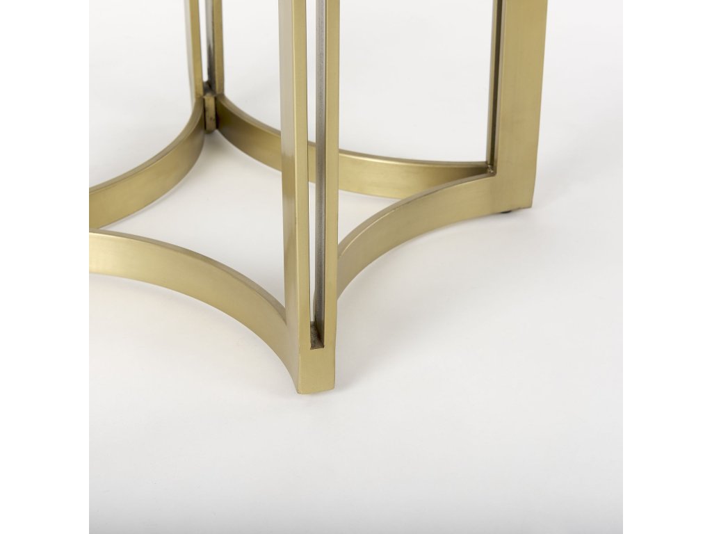 Marble & Gold Metal Bistro Table - image 8