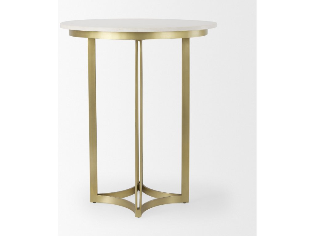 Marble & Gold Metal Bistro Table - image 5
