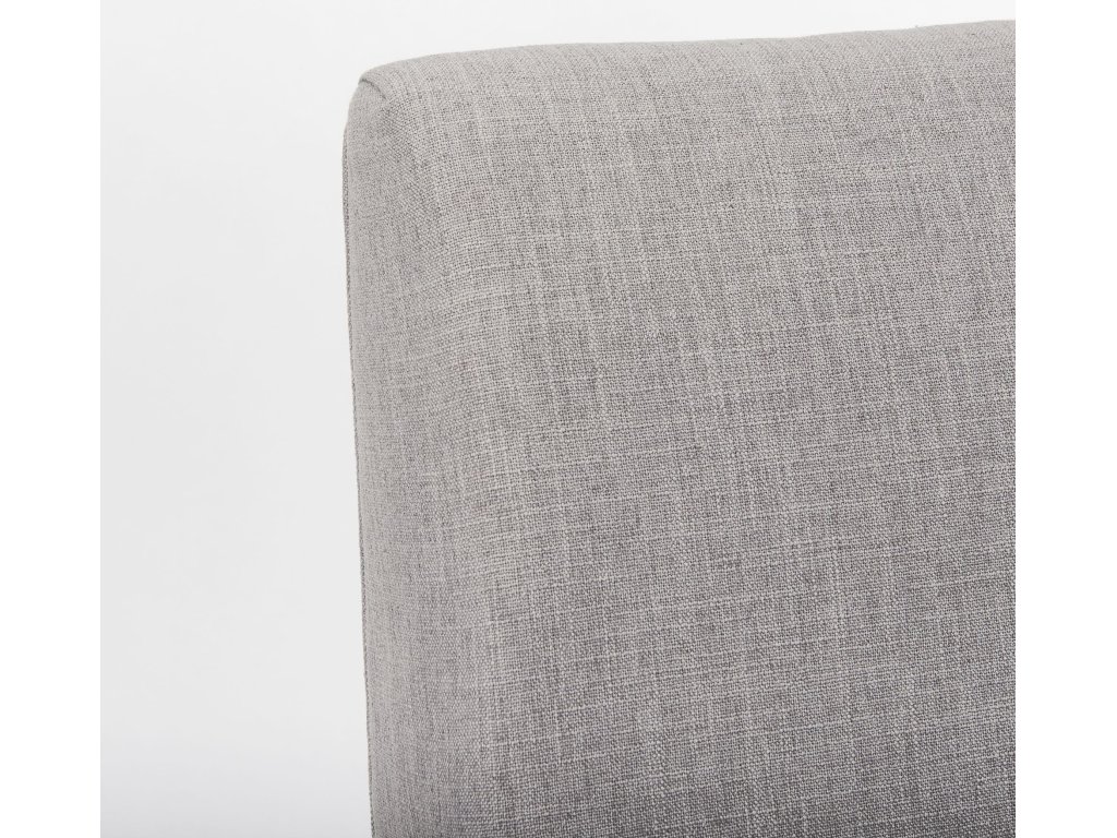 Grey Fabric Wrap Brown Wooden Frame Dining Chair - image 9