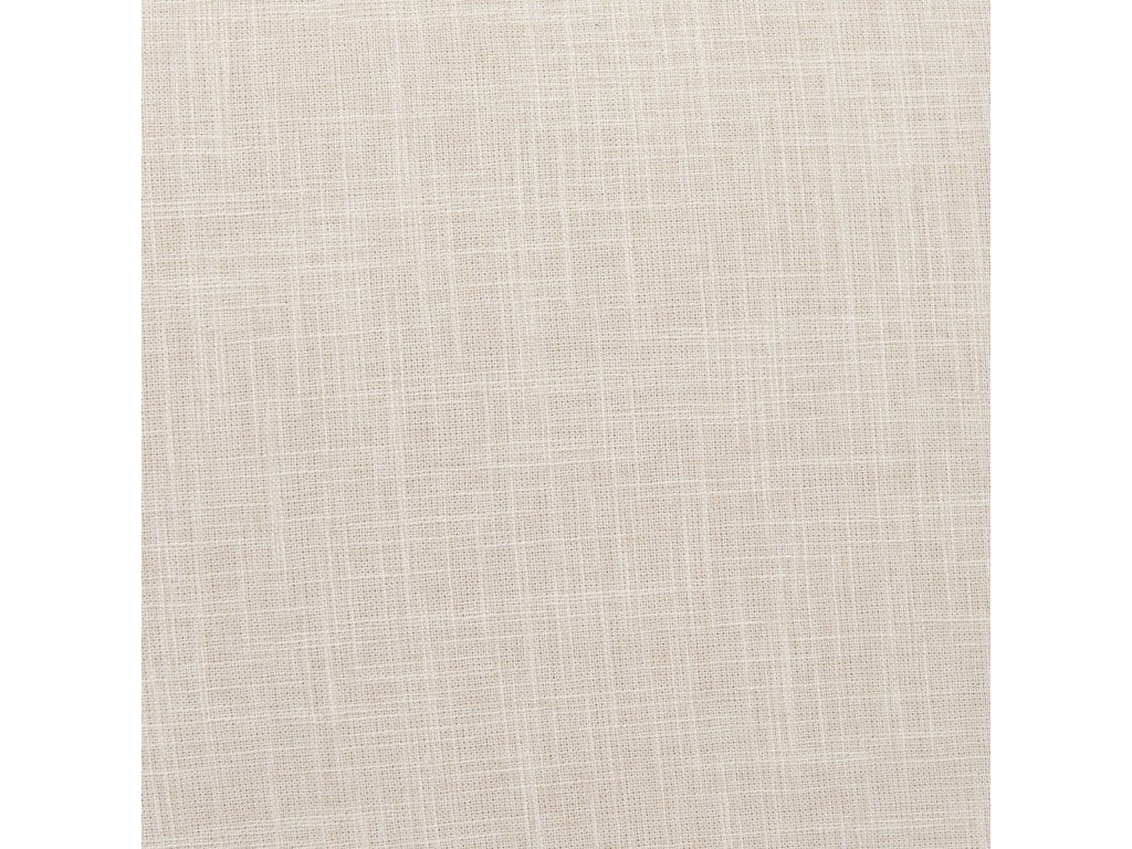 Cream Fabric Wrap Brown Wood Frame Dining Chair - image 1