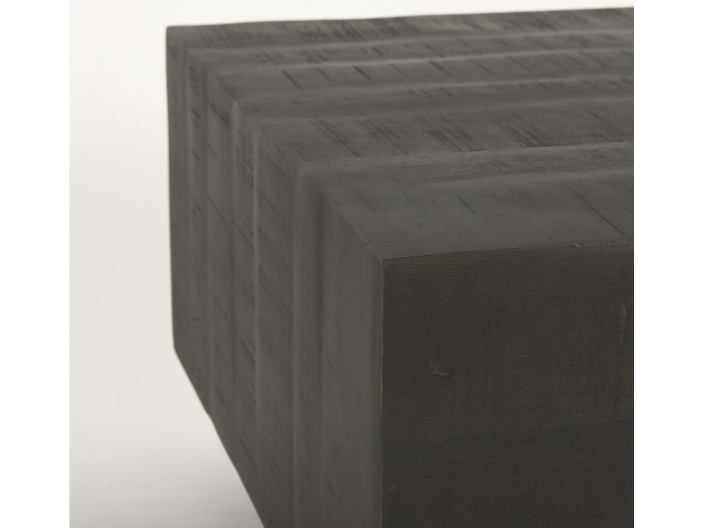 Dark Brown Wood Rectangular Coffee Table - image 5