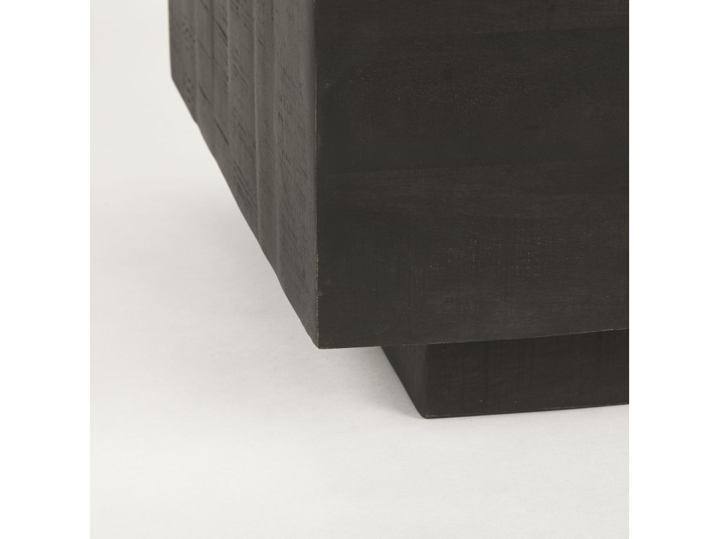 Dark Brown Wood Rectangular Coffee Table - image 6