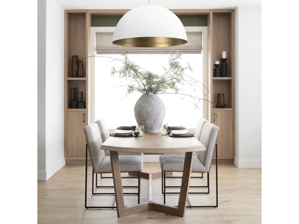 91.5X38 Rectangular Brown Solid Wood Top & Base Dining Table - image 2