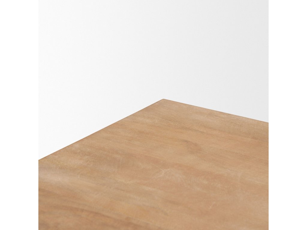Set of 2 Light Brown Solid Wood w/ Cane Nesting Accent Tables - image 8