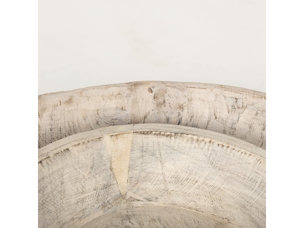 Set of 2 Large Light-Wash Reclaimed Wood Bowls - image 7