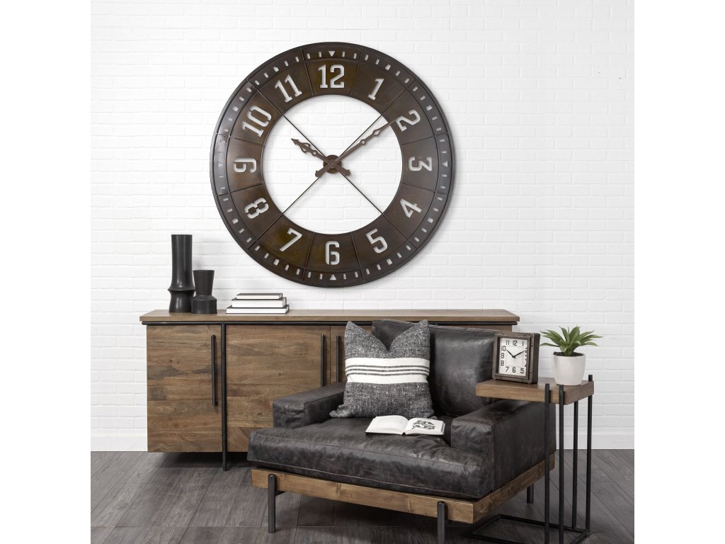 56.5" Giant Oversize Industrial Wall Clock - image 1