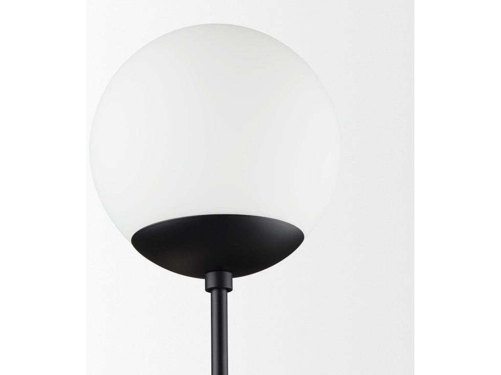Matte Black Metal w/ Frosted Glass Globes 2-Light Wall Sconce - image 5