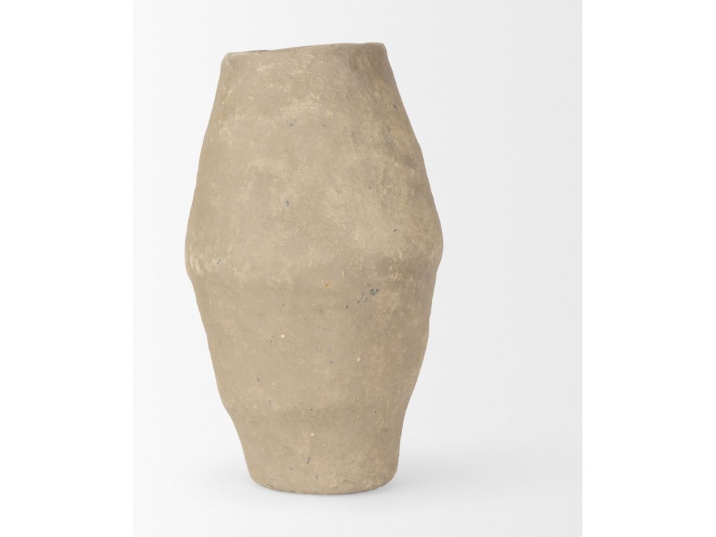 Small Gray Paper Mache Vase - image 5
