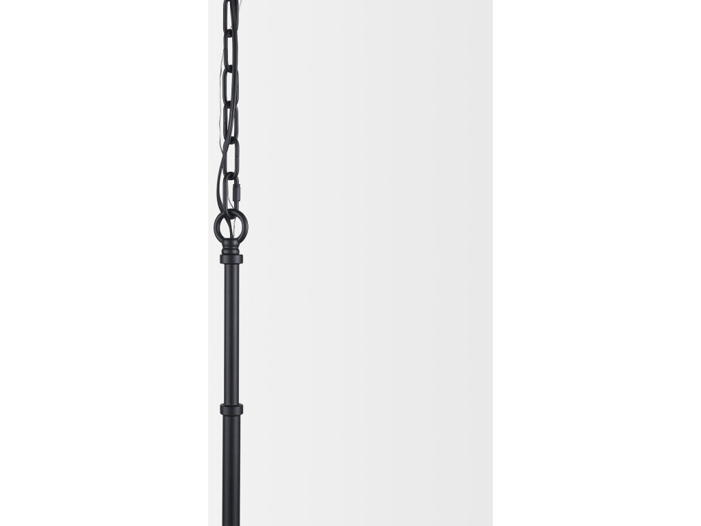 Matte Black Metal w/ Frosted Glass Globe 1-Light Pendant - image 5