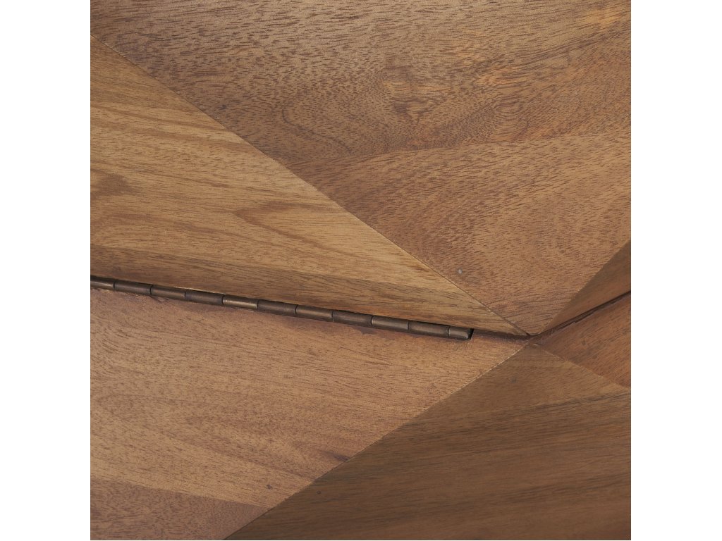 Hexagonal Hinged Solid Wood Top and Base Coffee Table - image 8