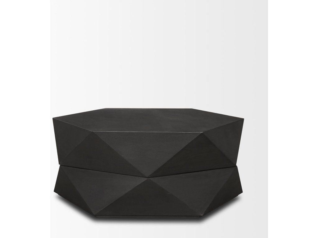 Hexagonal Hinged Solid Wood Top and Base Coffee Table - image 5