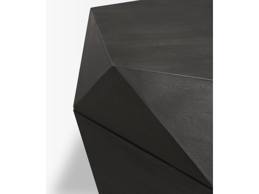 Hexagonal Hinged Solid Wood Top and Base Coffee Table - image 9