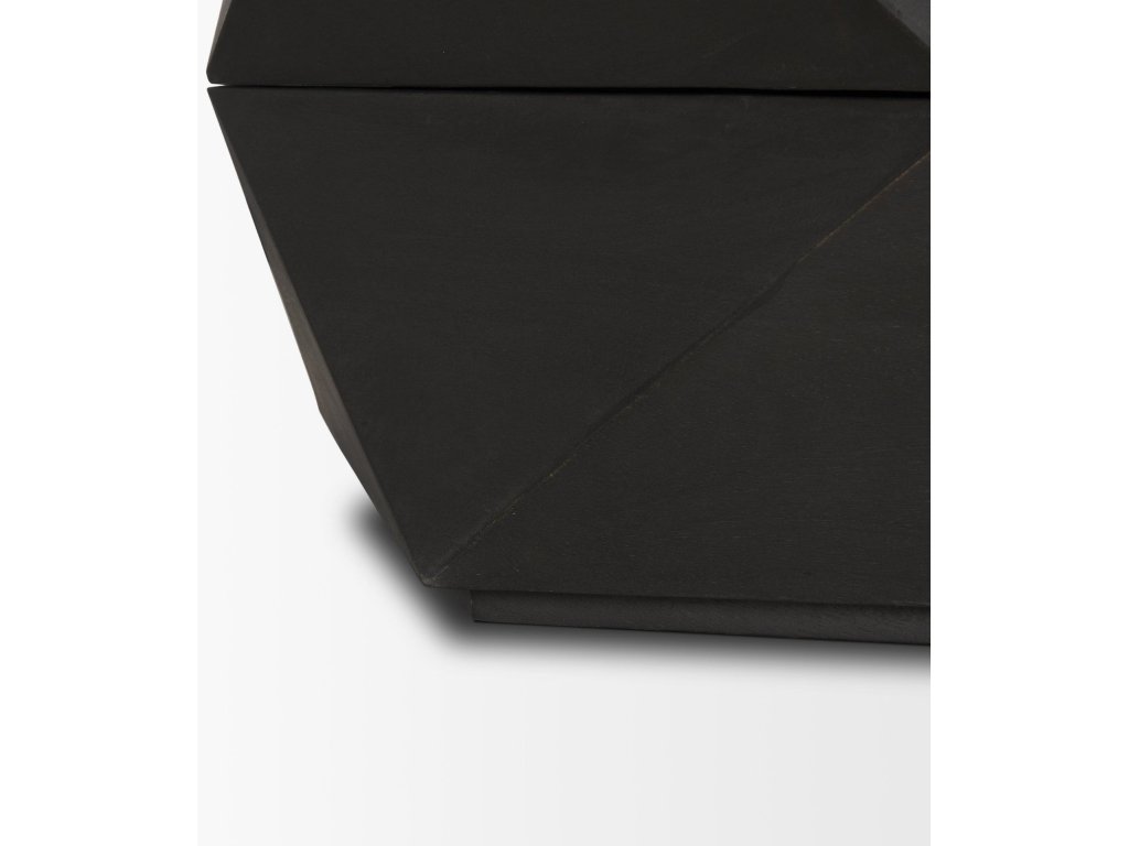 Hexagonal Hinged Solid Wood Top and Base Coffee Table - image 10