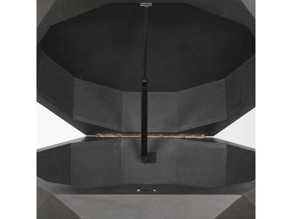 Hexagonal Hinged Solid Wood Top and Base Coffee Table - image 11