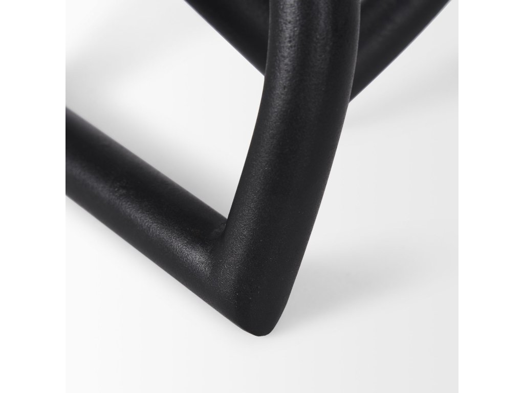 Small Matte Black Metal Decorative Object - image 6