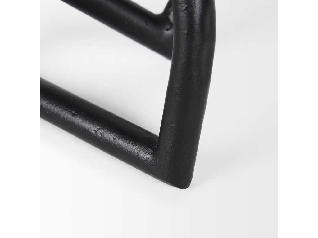 Large Matte Black Metal Decorative Object - image 6