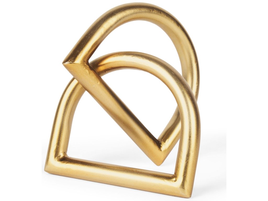 Small Matte Gold Metal Decorative Object - main image