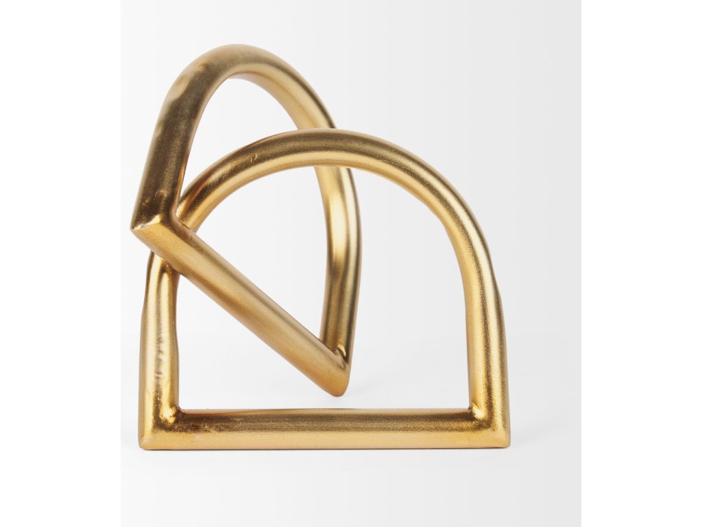 Large Gold Metal Decorative Object - image 1
