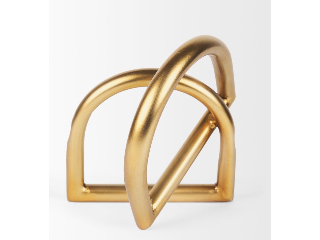 Large Gold Metal Decorative Object - image 3