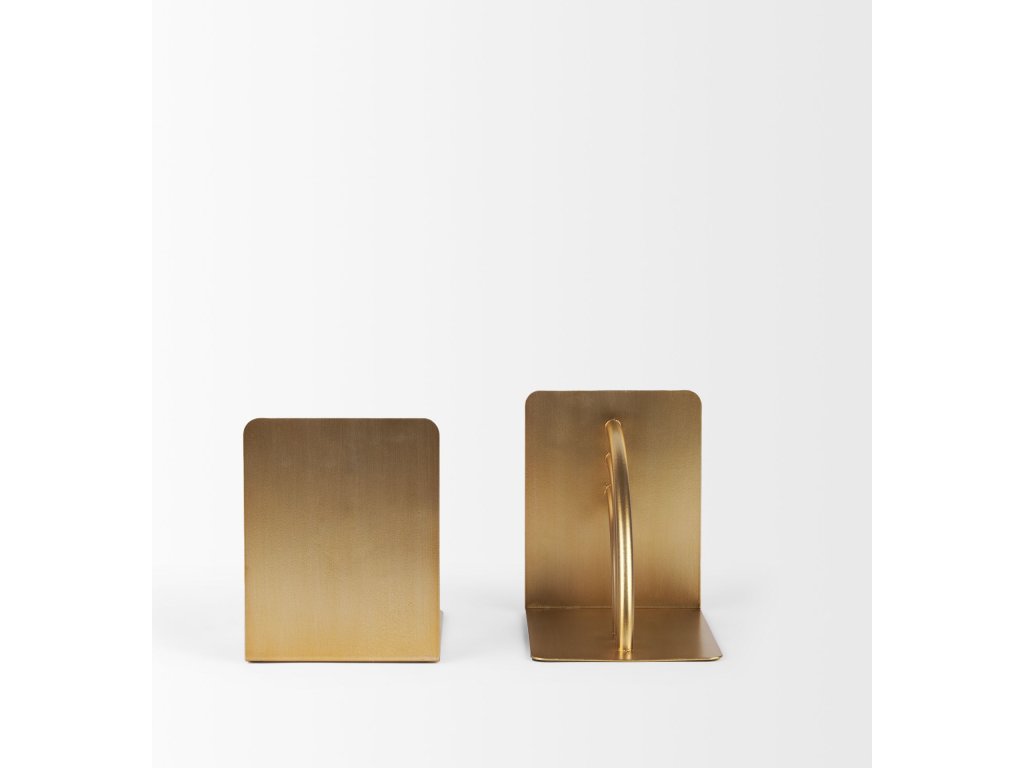 Gold Metal Bookends - image 3