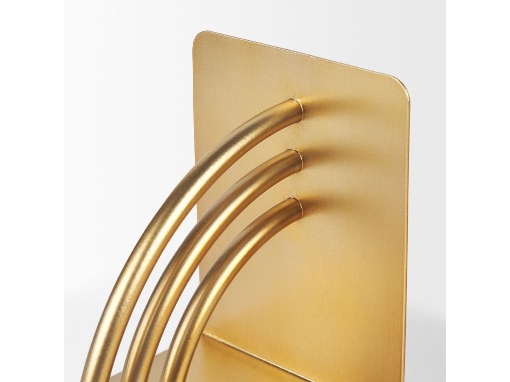 Gold Metal Bookends - image 5