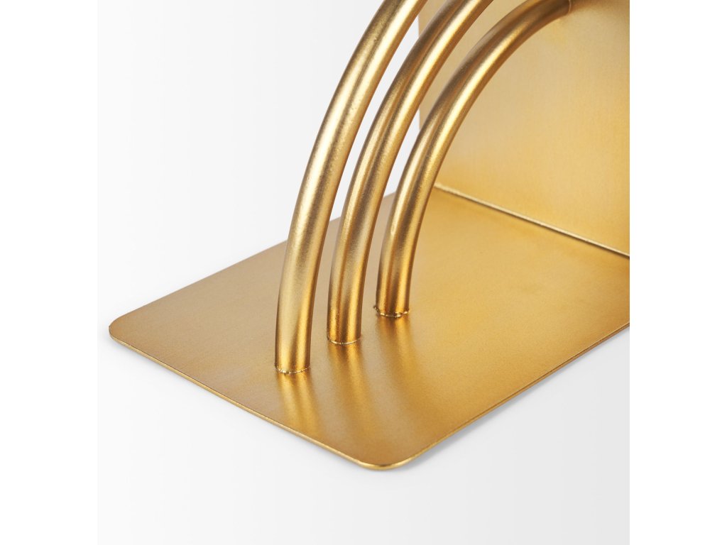 Gold Metal Bookends - image 6