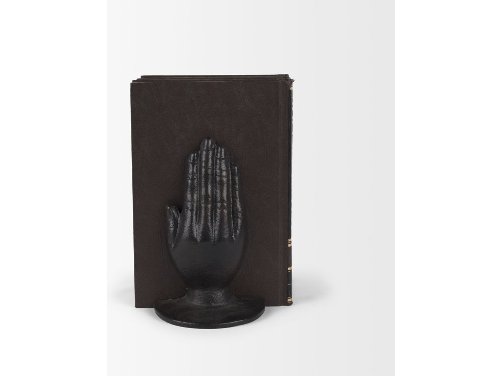 Hands Bronze Cast Iron Book Ends - image 4