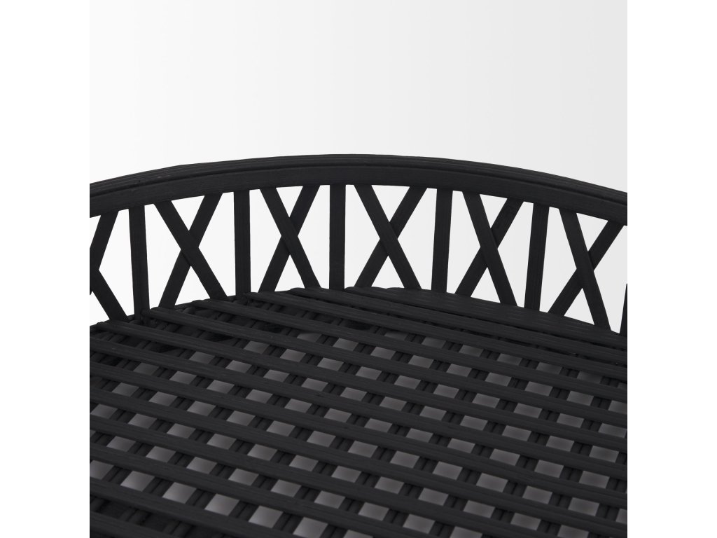 Matte Black Wicker Trays (Set of 2) - image 5