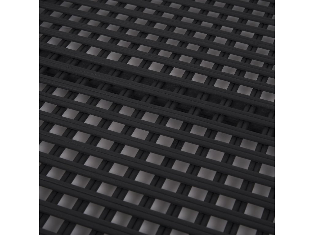 Matte Black Wicker Trays (Set of 2) - image 6