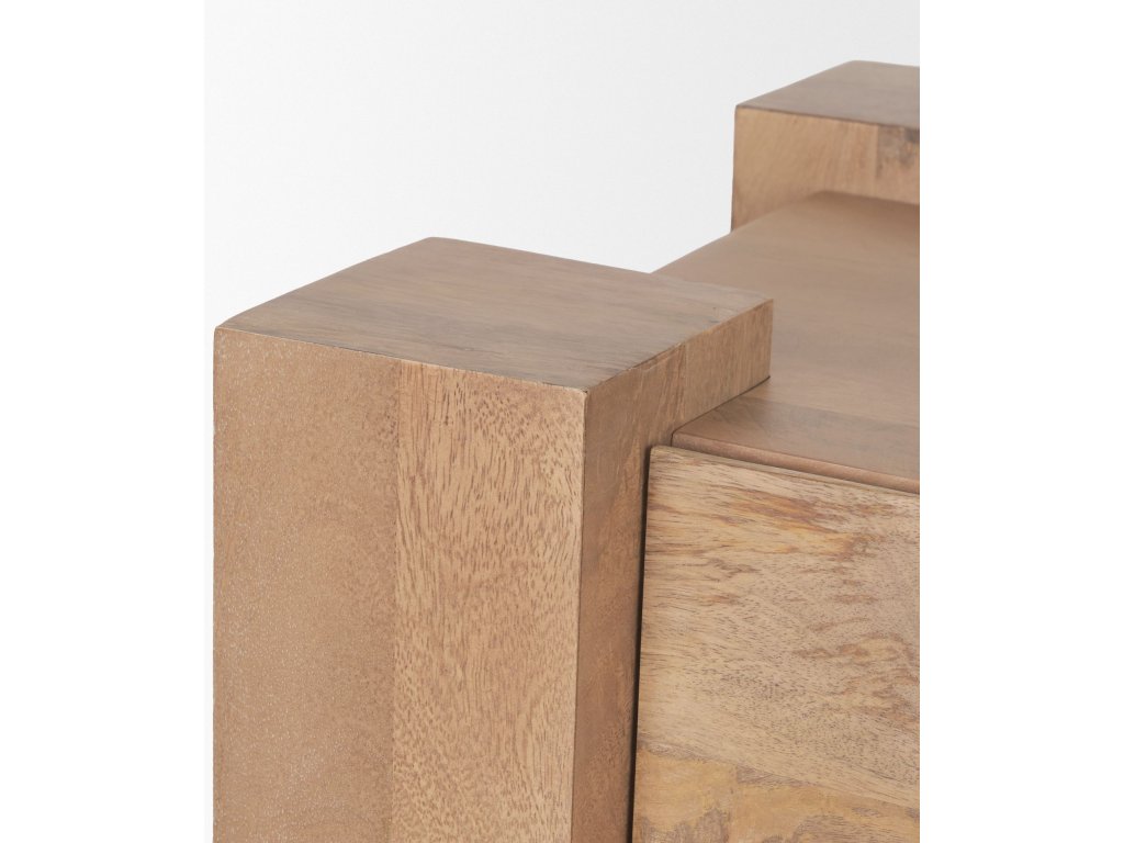 Light Brown Wood Media Console - image 10