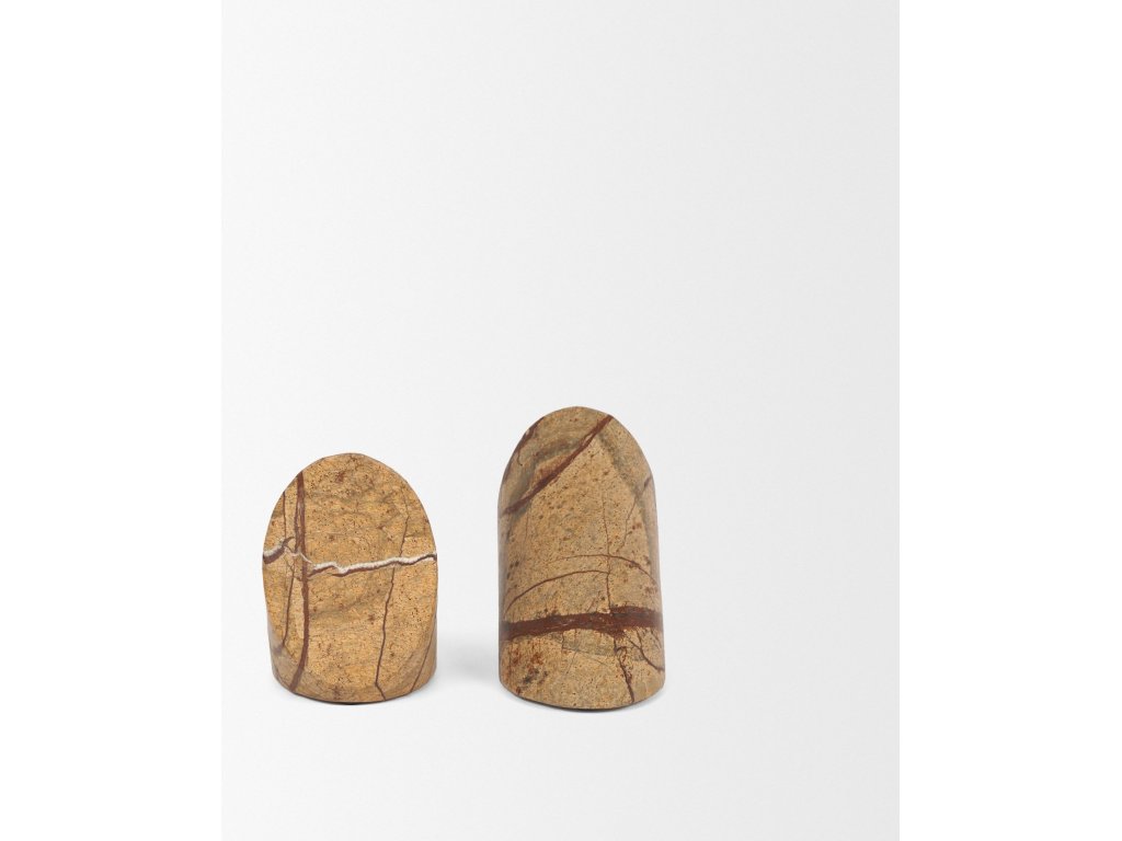 Brown Forest Marble Angled Bookends - image 4