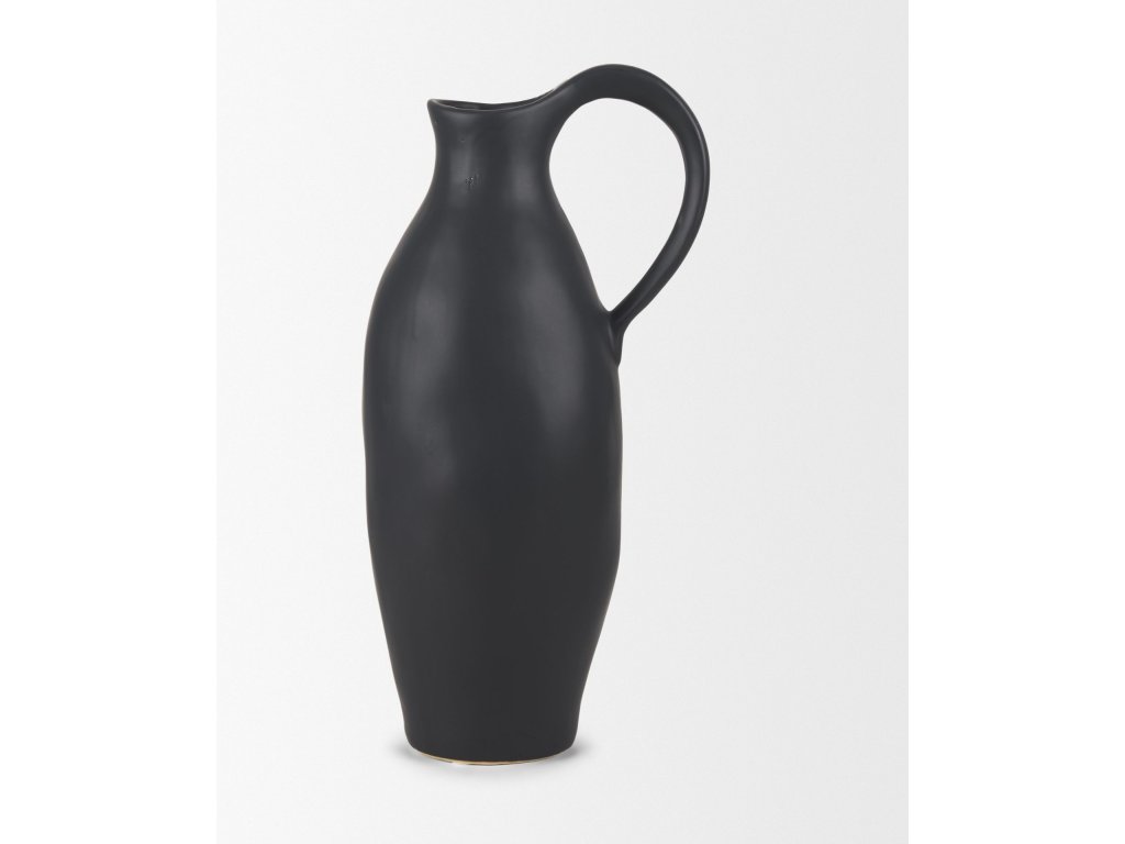 Matte Black Ceramic Jug - image 3