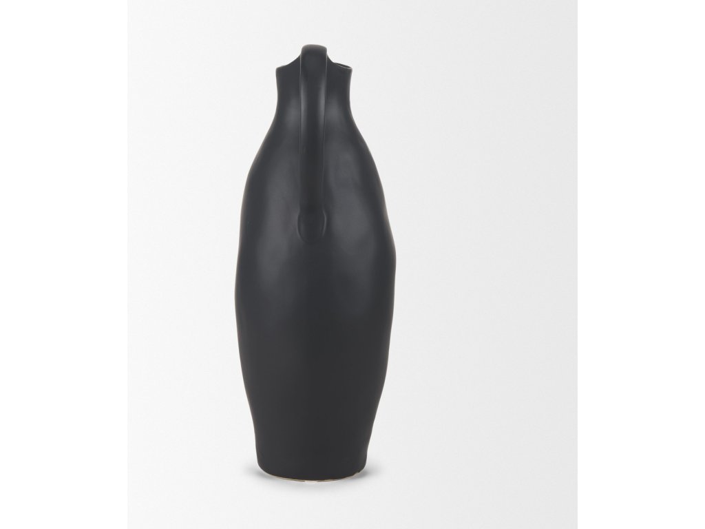 Matte Black Ceramic Jug - image 4