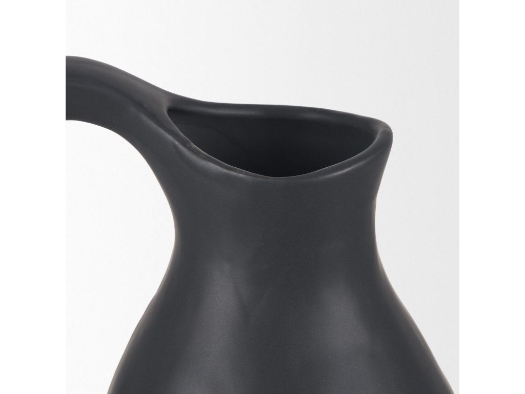 Matte Black Ceramic Jug - image 6