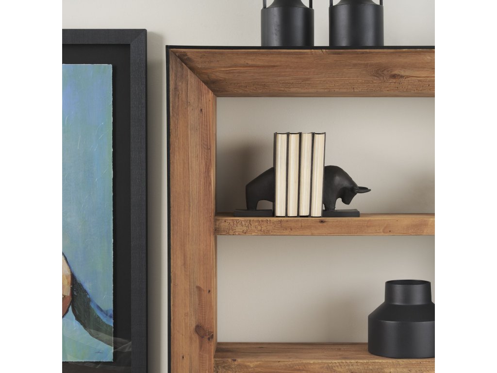 III (Set of 2) 10L x 5W Black Cast Aluminum Raging Bull Bookends - image 3