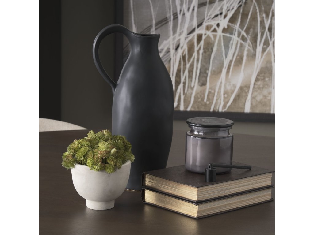 Matte Black Ceramic Jug - image 2