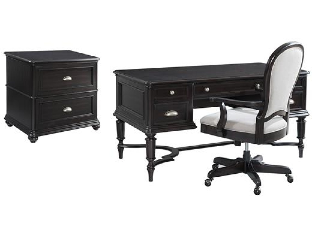 Round Back Uph Desk Chair - image 1