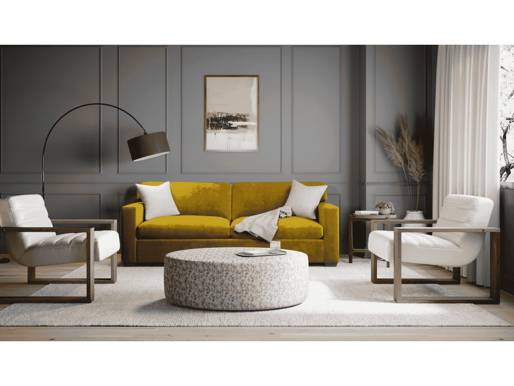 Mingle Round Large Ottoman - main image
