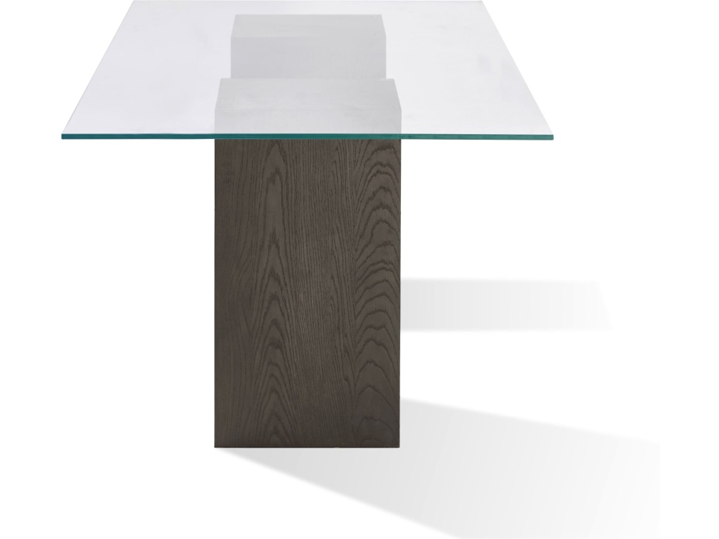 Modesto Rectangular Glass Top Dining Table in French Roast - image 6