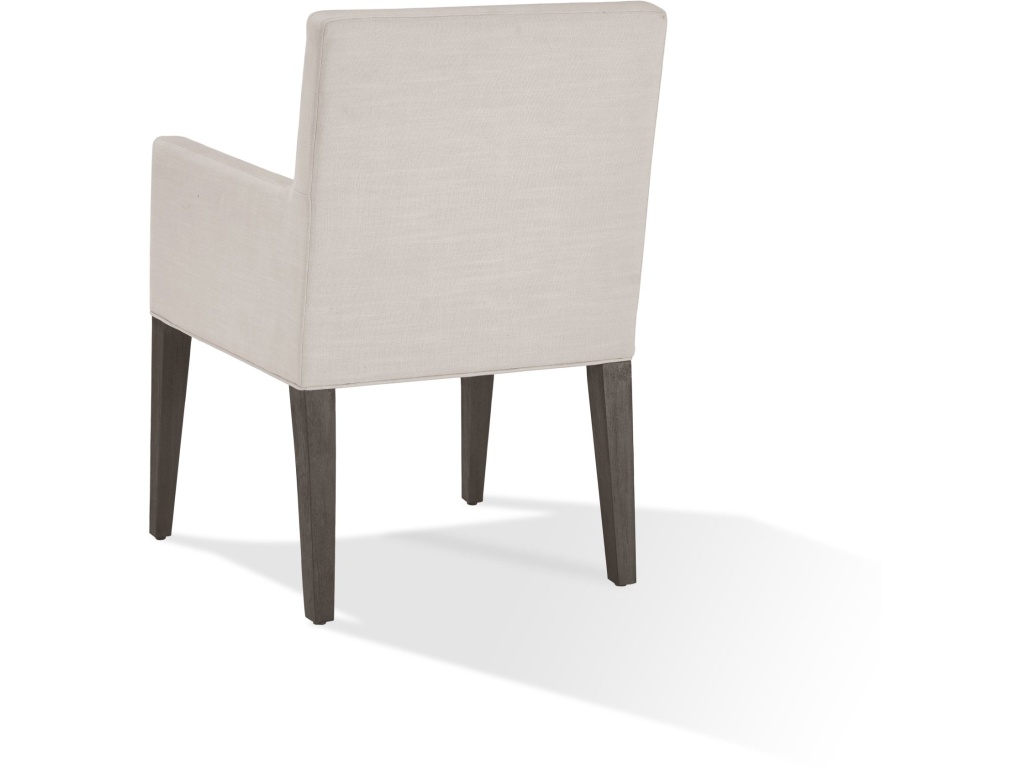 Modesto Upholstered Arm Chair in Abalone Linen and French Roast - image 6