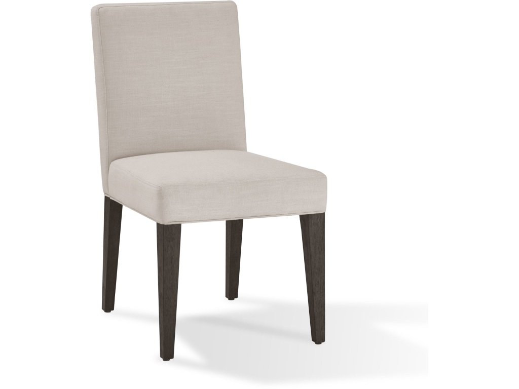Modesto Upholstered Side Chair in Abalone Linen and French Roast - image 3