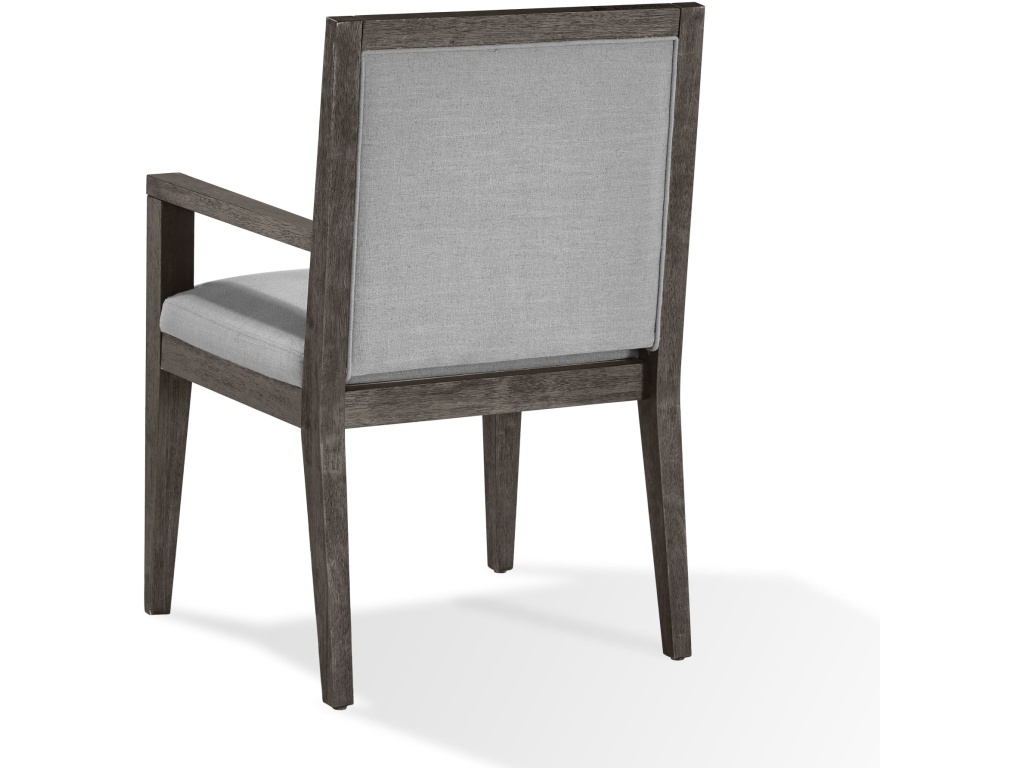 Modesto Wood Frame Upholstered Arm Chair in Koala Linen and French Roast - image 6