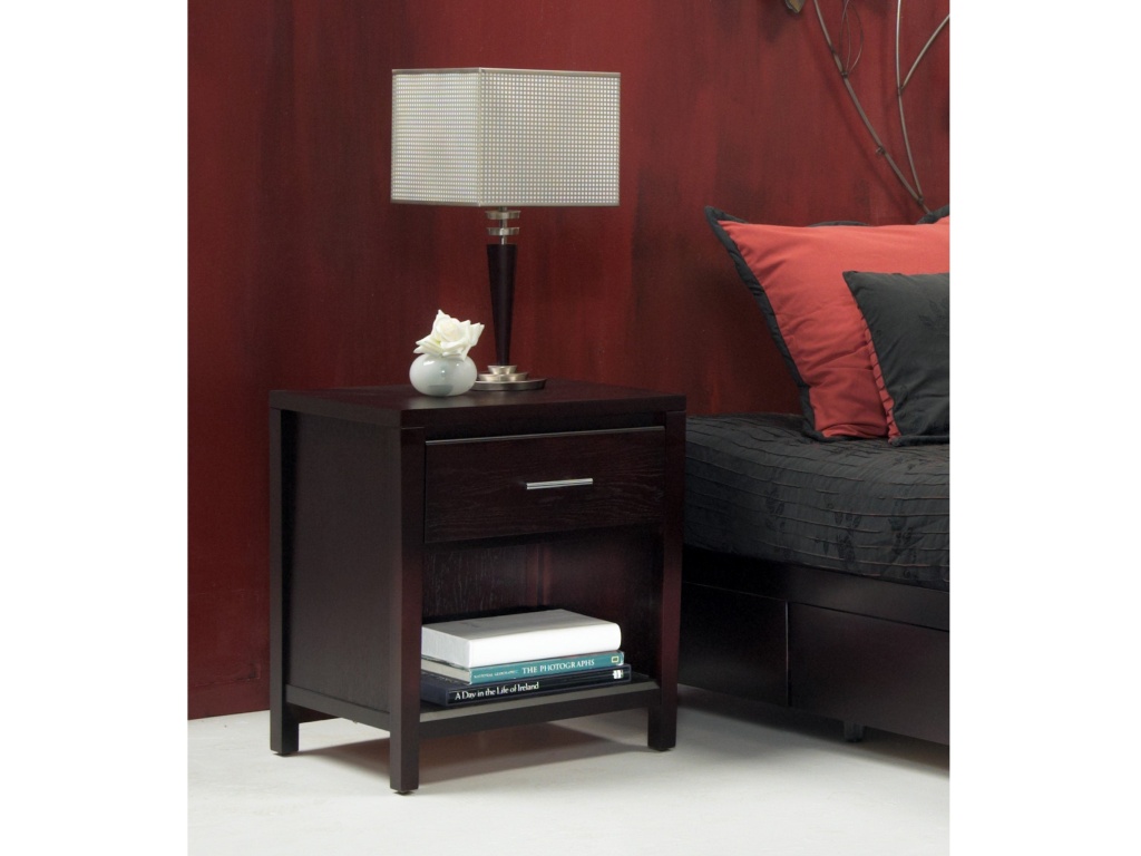 Nevis Charging Station Nightstand in Espresso - image 14