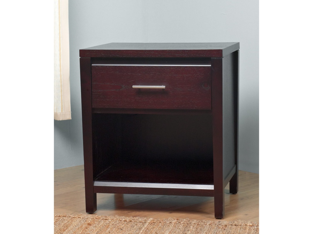 Nevis Charging Station Nightstand in Espresso - image 6