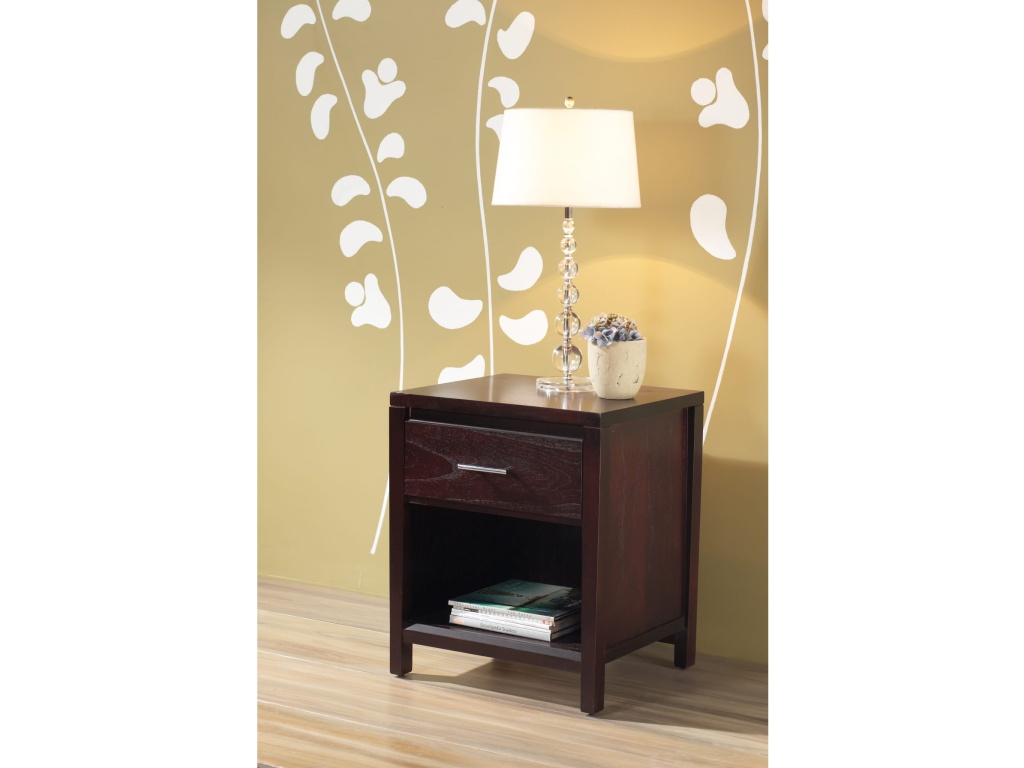 Nevis Charging Station Nightstand in Espresso - image 8