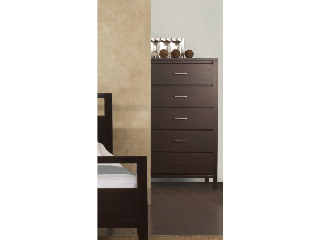 Nevis Five Drawer Chest in Espresso (2024) - main image