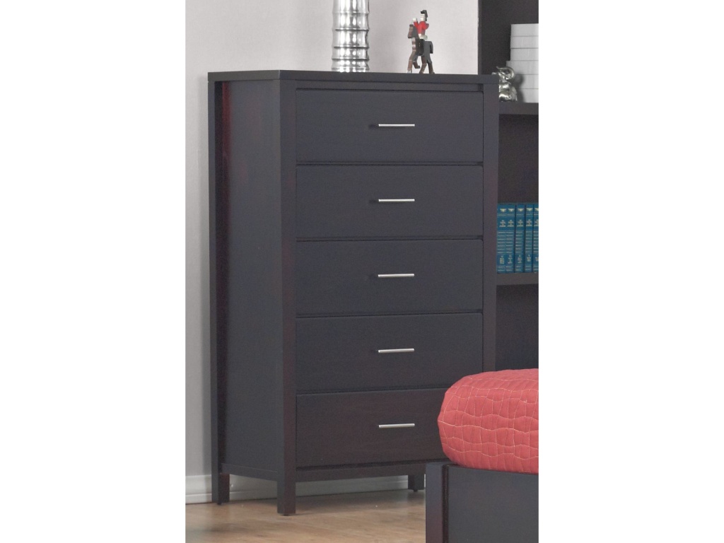 Nevis Five Drawer Chest in Espresso (2024) - image 1