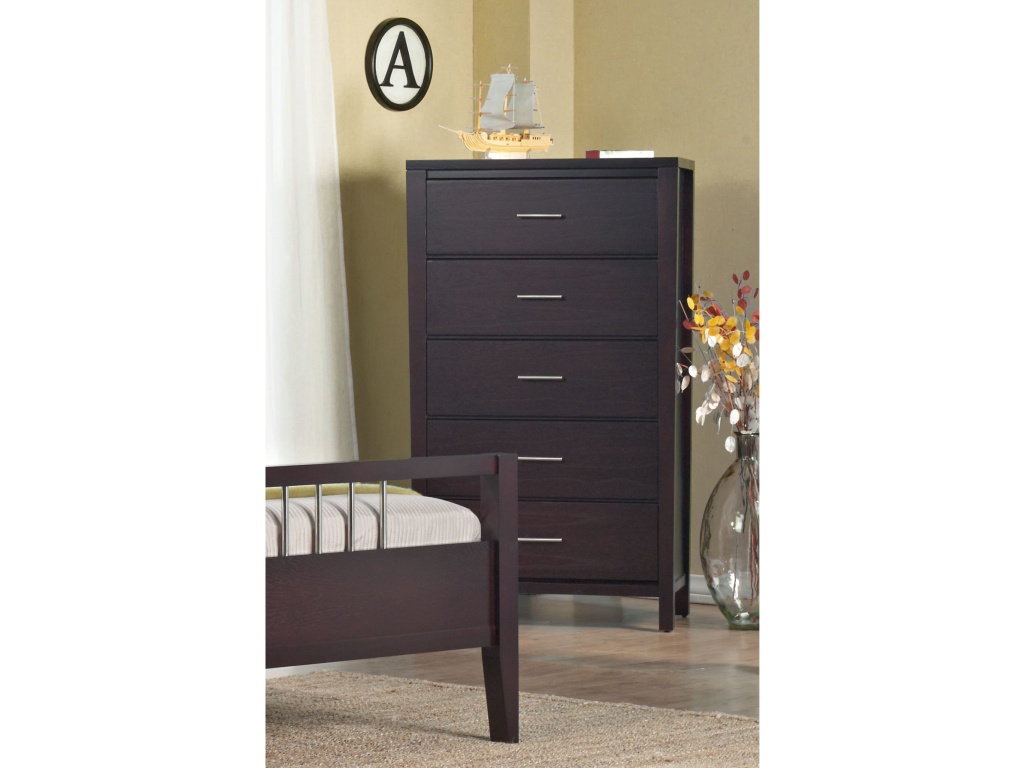Nevis Five Drawer Chest in Espresso (2024) - image 2