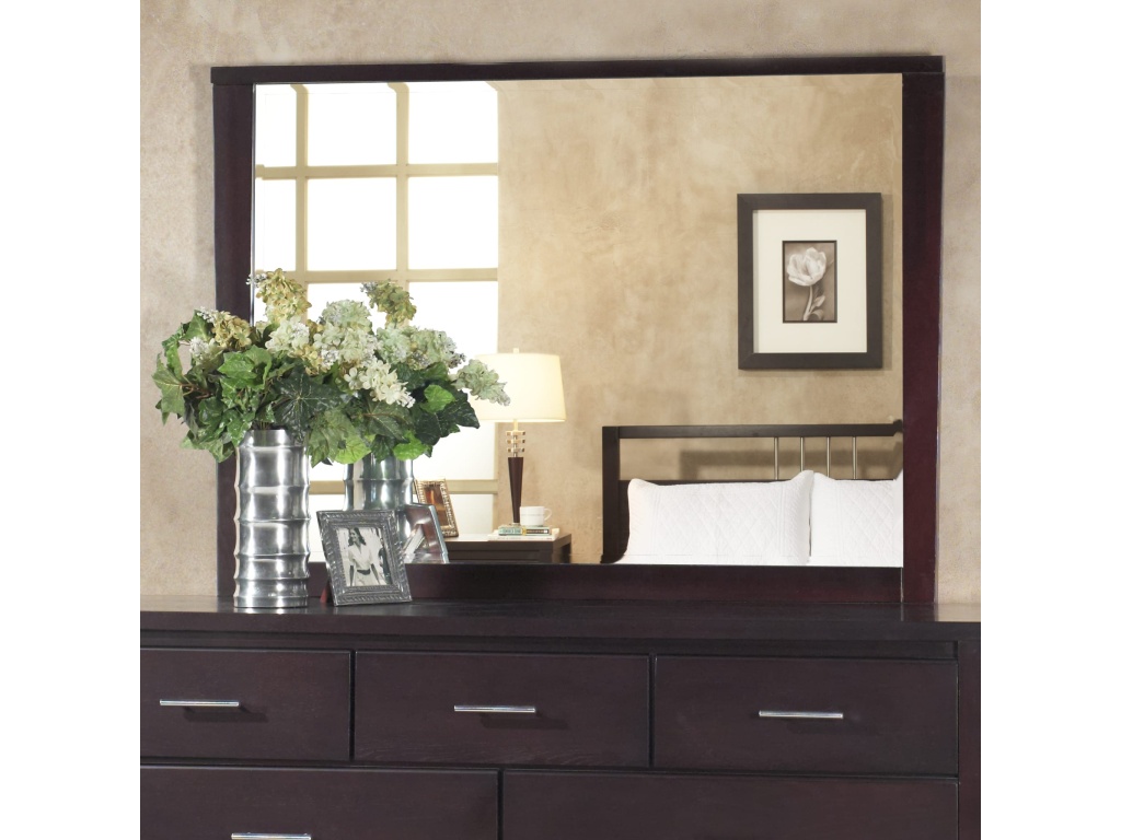 Nevis Landscape Mirror In Espresso - main image