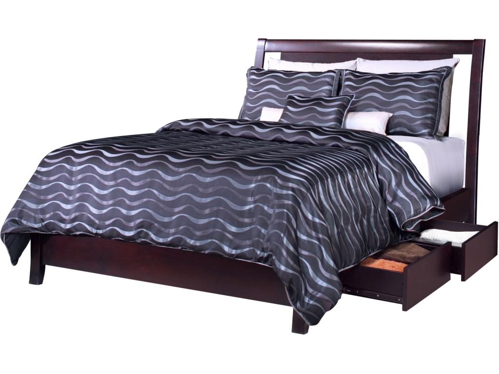 Nevis Low Profile Storage Bed in Espresso - image 4